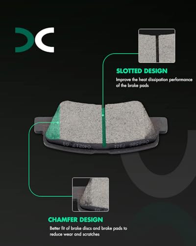 Image of SCITOO D1432 D1445 8PCS Front Semi-Metal Rear Ceramic Brake Pad Sets | Fit 2014-2017 For Hyundai For For Azera 3.3L