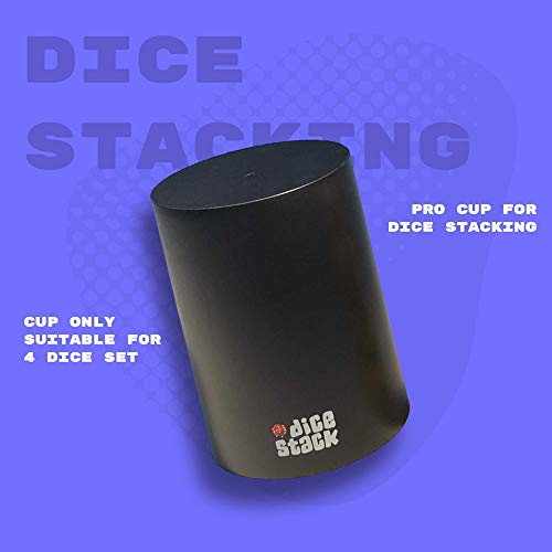 Dice Stacking Cup Only For 4 Dice - Professional Straight Cups #TOP1