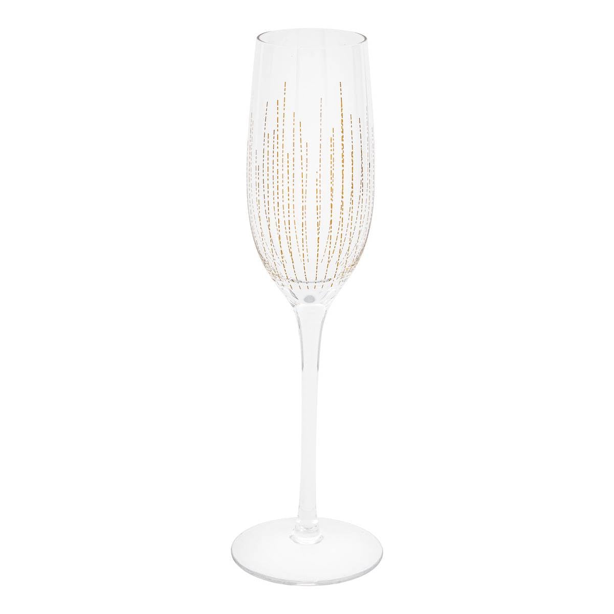 Copas flauta para brindar en bodas y fiestas | Set de 4 copas cavas Lunis Gold