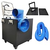 HQHAOTWU Industrial Air Duct Dust Collector, 39.24 CFM High Suction, HVAC Duct Vacuum Cleaner, 2200 W Pure Copper Motor, Air Duct Cleaning Machine, 16.4 ft Extended Hose, 110 V/220 V