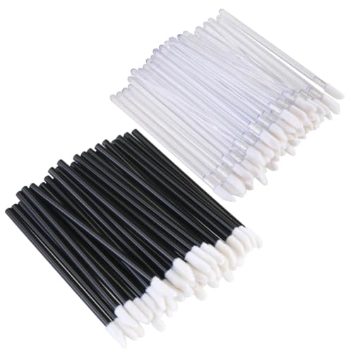 IWOWHERO 200pcs Disposable Lip Brush Stick Exfoliating Lip Applicator Reusable Makeup Tool Kit