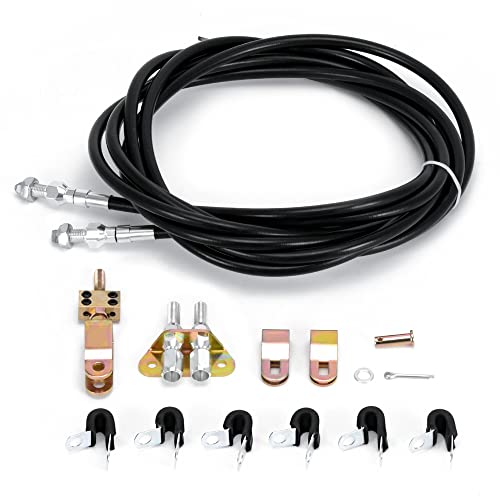 330-9371 Universal Rear Parking Brake Cable Kit Emergency Brake Cable Kit Disc/Drum Parking Brake Cable Kit 110 Long Cables