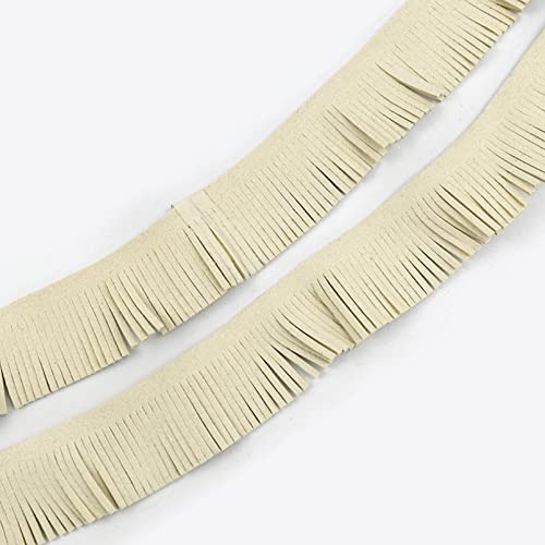 2/5 Meters 3Cm Wide Fringe Trim Leather Suede Tassel Trim Sewing Decorative Trimming Fabric Clothes Bag Key-Chain Jewelry Pendant Accessories #TOP1