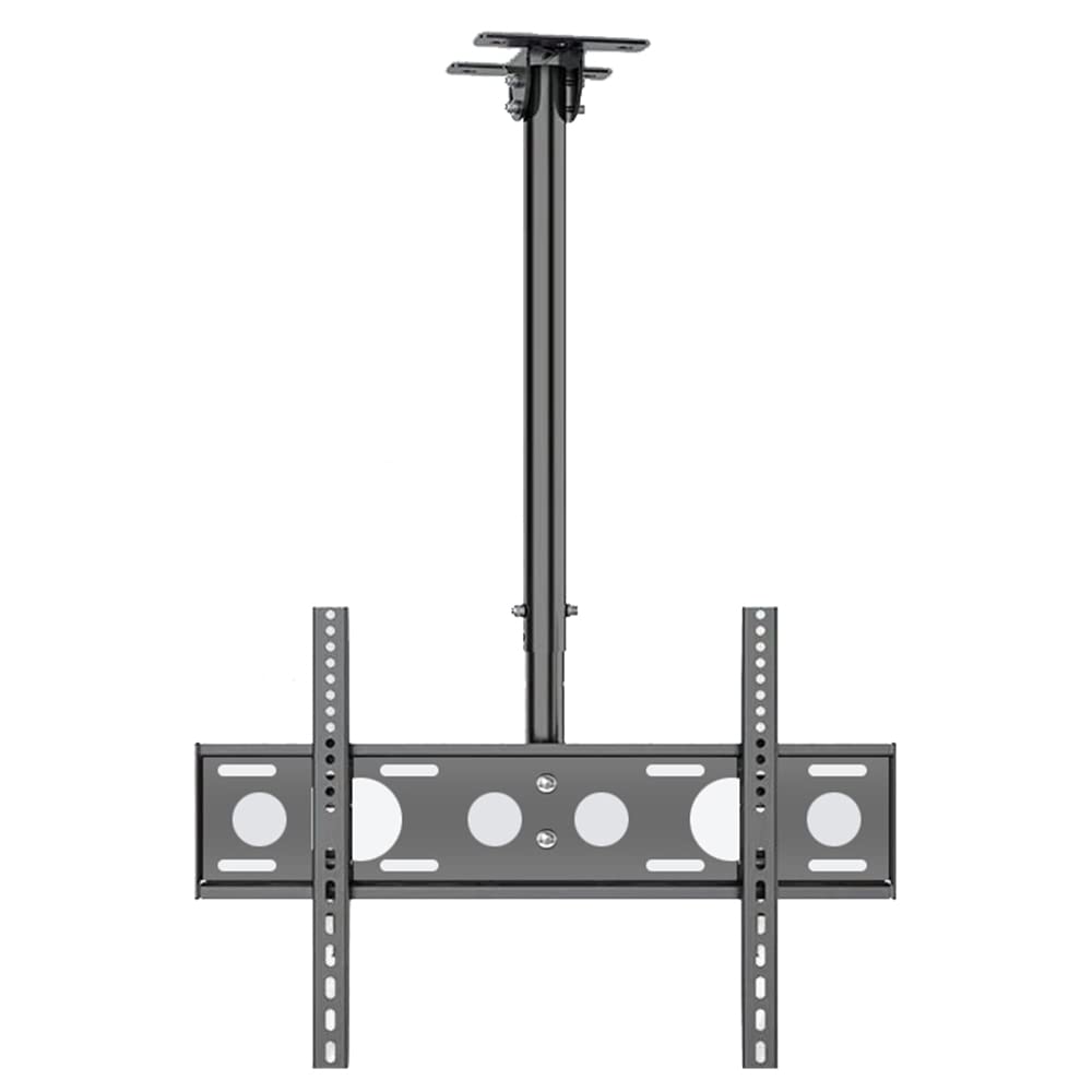 NEW TV Ceiling Mount Adjustable Bracket,TV Wall Mount Bracket Fits 32-55 Inch LCD LED TVs, Flat Screen Display, Adjustable Height Telescoping Tilt and Swivel, up to 50 KG, VESA 400x400mm (Black)