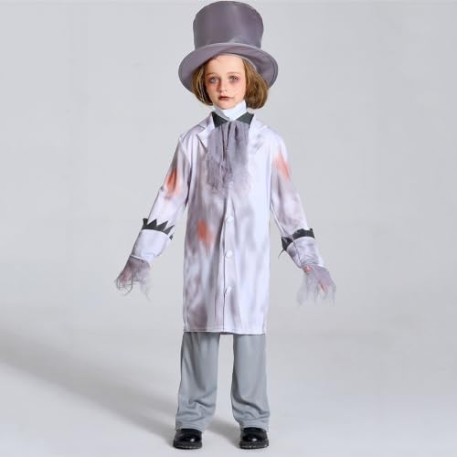 Ropa espeluznante infantil y disfraz de vampiro para niña en carnaval o Halloween 3
