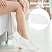 Oruola 4 Pairs Lotion Socks for Dry Feet Overnight,Cotton Reusable Socks for Moisturizing Feet Overnight,for Moisturizings Feets Overnights, Repairing and Softening Cracked Heels,Pink, White