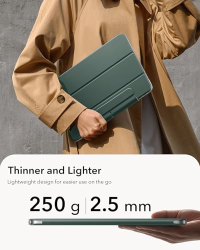 Image of ESR for iPad Air 11 Inch Case M4 /M3 /M2 (2026 /2025 /2024), iPad Air 5th /4th Gen (2022 /2020), Powerful Magnetic Attachment, Slim Trifold Stand Case, Auto Wake /Sleep, Durable Protection, Green