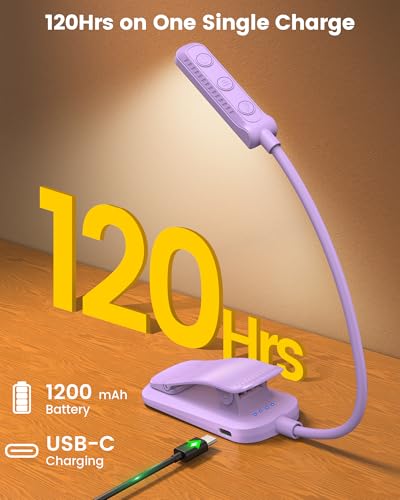 Glocusent 13 LED Book Lights for Reading at Night, Gifts for Book Lovers — view 5