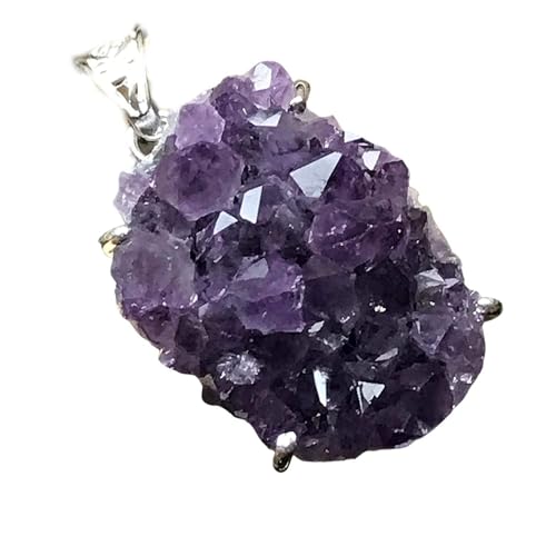 Natural Cluster Amethyst 925 Solid...