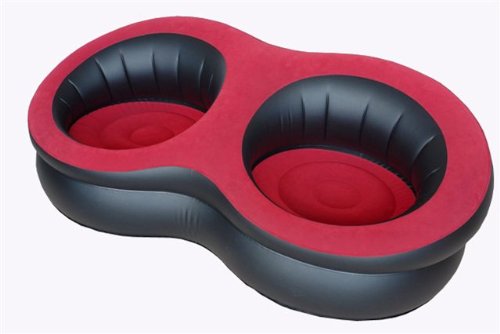 Inflatable Double Chair Flocked High Quality & Modern Funky design