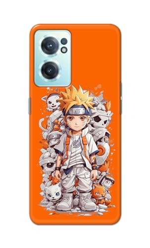 Image of Polycarbonate Printfidaa Printed Hard Back Cover Case For Oneplus Nord Ce 2 5G Back Cover (Famous Anime Cartoon Character) -112, Multicolor