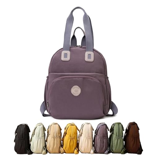Heaneutrorty Waterproof Versatile & Stylish Backpack – Women’s Everyday Fashion Bag for Daily Use (Purple)