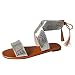 Femme Sandale Chaussure Fermeture Eclair Sandales Andales Femmes,Confortables,Chaussures Été Tongs à Talons Plats Nu Pieds Plage Ville Claquettes,Style Gladiateur Bohémien,La plage,Marche, Les Voyages