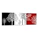 Wieco Art Colorful Tree 3 Panels Contemporary Canvas Prints Wall Art Flower Pictures Photo Paintings for Bedroom Bathroom Home Decorations Modern Stretched and Framed Abstract Floral Giclee Artwork