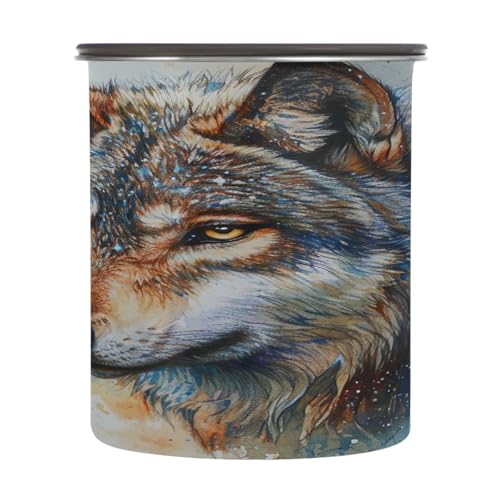 Contenedor Almacenamiento Café Acero Inoxidable Hermético 17oz miniatura 2