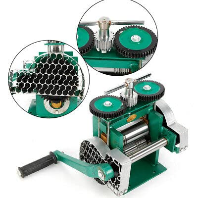Comprimidor de joyas con rodillo de 85 mm manual y combinación de mecanismos de prensado manual, máquina de rodillo, fabricación de joyas, equipamiento plano, venta minorista, procesamiento de