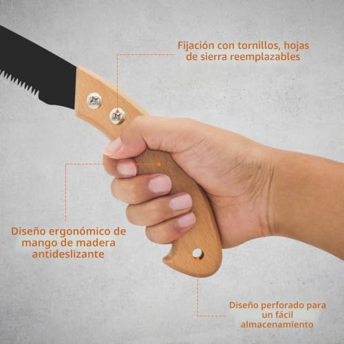 Sierra para podar en camping y proyectos de carpinteria al aire libre 5