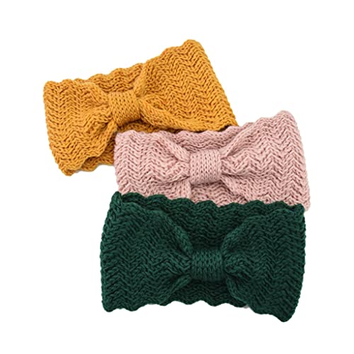 Diadema de lana tejida para mujer calentador de orejas de invierno accesorios de ganchillo 2