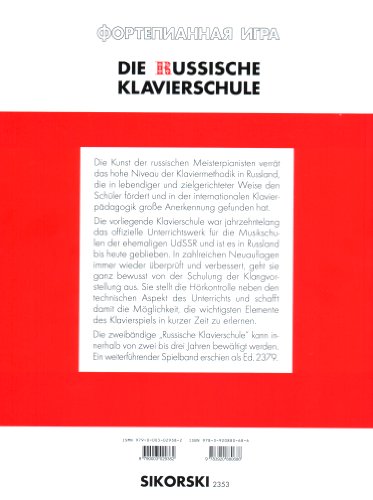 Die russische Klavierschule Band 1 - Klavier spielen lernen nach der berühmten russischen Klaviermethodik