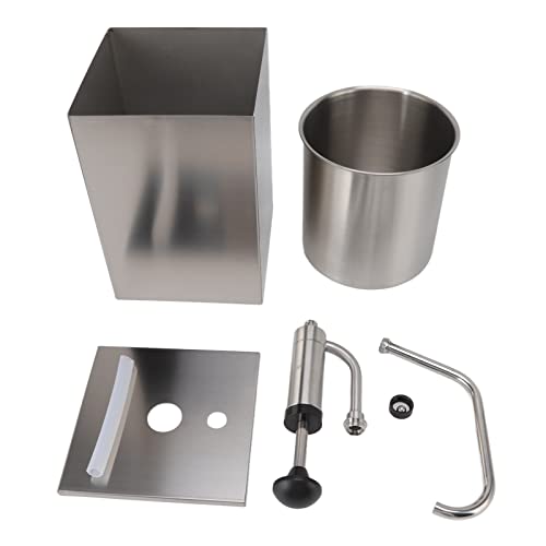 Pompe de distribution de sauce 4L en acier inoxydable pour assaisonnements - 3