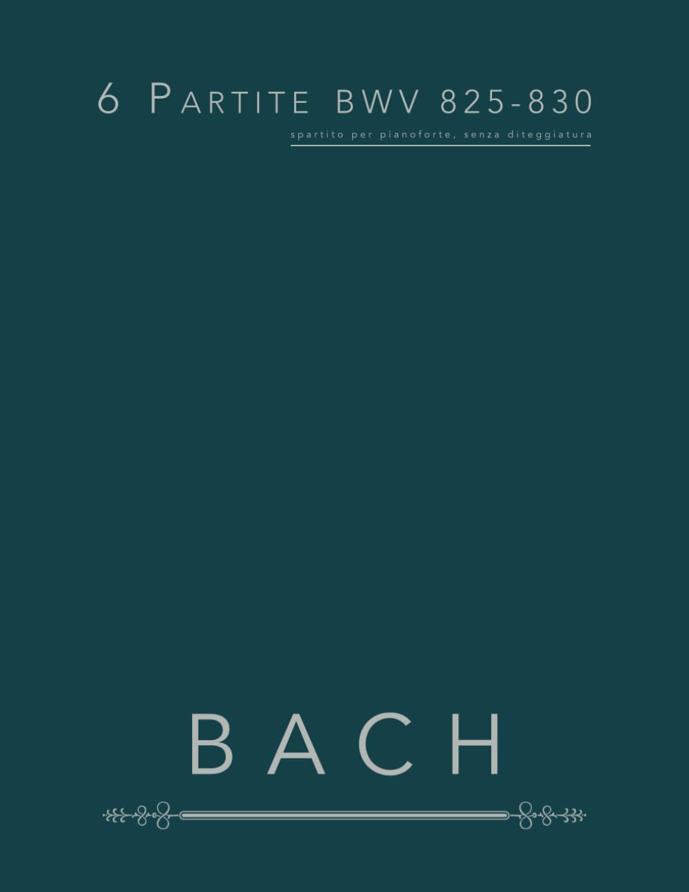 Partitions BWV 825-830 piano édition épurée pour l'étude des Partitas de Bach