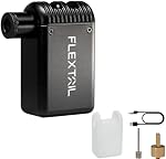 FLEXTAILGEAR Tiny Bike Pump 100PSI Tire Pump Bicycle Inflator Electric Air Pump Type-C Rechargeable Battery Portable Ultra Mini Pump with Shrader & Presta Valves for Cycling MTB Road Mountain Bike