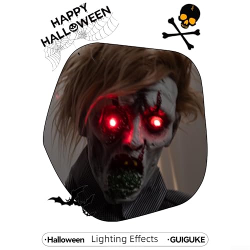 Effet sonore étrange zombie animé figurine rotative