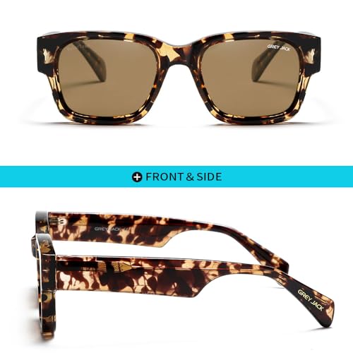 Image of grey jack 100% UV Protection Shades Retro Polarized Sunglasses for Men Women Branded Stylish Design Glasses 3316