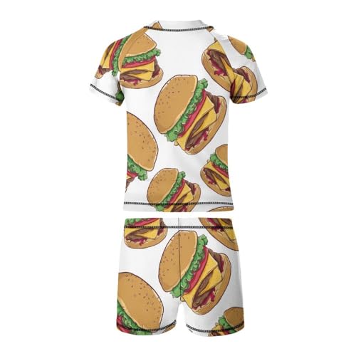 Delicious Cheese BurgerChildren's Swimsuits Boys Two Piece Suit10-12Y（150cm）3