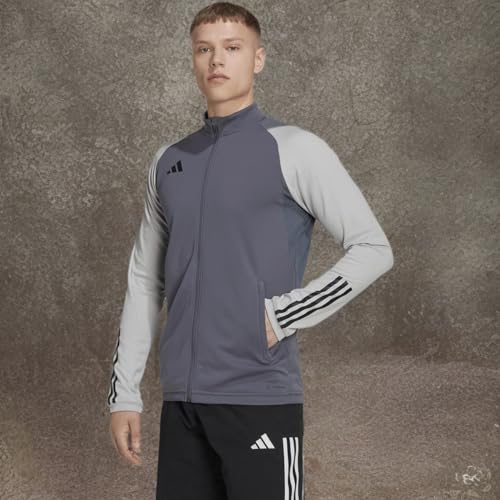 adidas Mens Tiro23 Competition Jacket Athletic Outerwear Casual Full Zip - Grey4