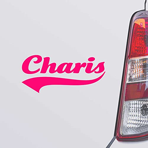 Custom Brother - Charis Name Pink Color Car Laptop Wall Bumper Decal Sticker, DesB87