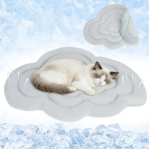 PUPTECK Cat Cooling Mat, 28.5"x19.5" Reversible Cooling & Warm Cat