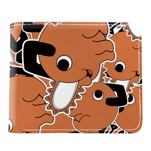 Anime Chainsaw Man Wallet Artificial Leather Bifold Multi ID Card Credit Card Holder 6