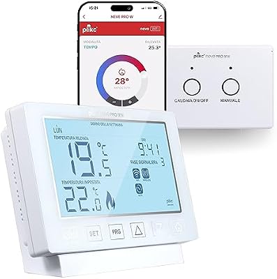 plikc – Termostato Digital WiFi de Doble Banda Compatible con Alexa – (Nieve Pro RFW)