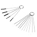 Carburetor Cleaning Needles,Carburetor Carbon Dirt Jet Remove 10 Cleaning Needles and 5 Brushes Tool Kits for Car Motor