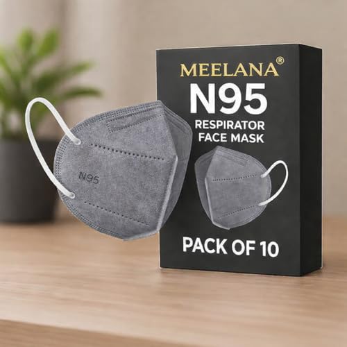Image of MEELANA Anti Pollution 5 Layer Non Woven Fabric N95 Reusable Mask for Unisex