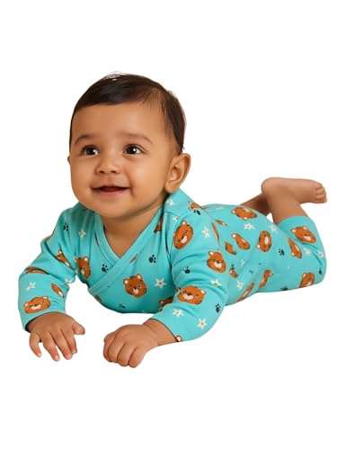 Image of The Mom Store Baby Romper Jabla Style For Boys And Girls | Cotton | Soft Infant Bodysuit | Trendy Stylish Sleepwear For Newborn Baby | Printed | Unisex Comfortable Everyday Baby Wear