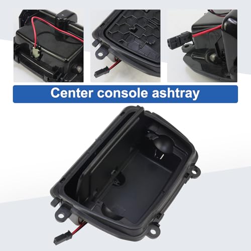 Image of 51169206347 Center Console Ashtray Cover for 2010-2016 BMW 5 Series F10 F11 528i 535i 550i 520i 523i 530i Replace# 51169206347 EZCBM132 893300101 96SKV145