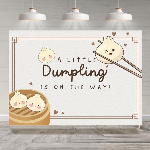 Fondo para fiesta de bebé temática Dumpling 7x5ft miniatura 1