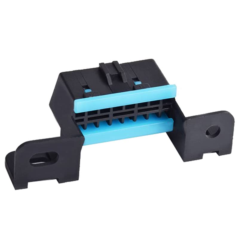 Batería Enchufe OBDII OBD 2 L Conector Hembra De 16 Pines Para Enchufes De Cables, Adaptador De Enchufe De Diagnóstico De Coche Con Carcasa Y Tornillo Adaptador Obd2