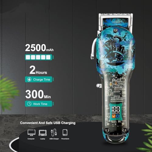 Tondeuse à cheveux professionnelle électrique et son écran LED - 3