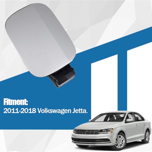 Fuel Gas Tank Door Cover Fits for 2011-2018 Volkswagen Jetta Replaces 5C6809857A Fuel Filler Tank Cap - Image 3