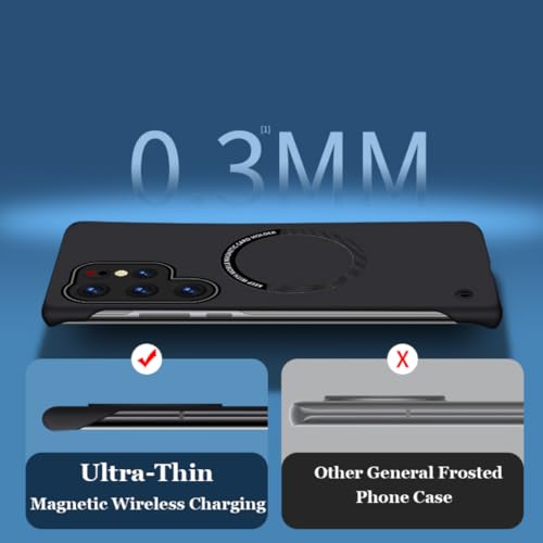 Coque S24 magnétique rigide ultra fine et protection antichoc noire