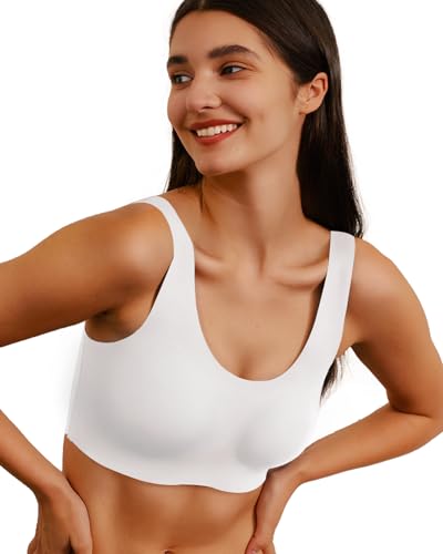 Image of Ubras Seamless Bras for Women Light Support Wireless Bralette Comfortable Soft Smooth Pull On Bras