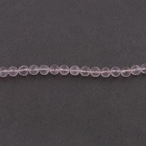 Perles quartz rose facettées 7mm de qualité supérieure LKBEADS SB568