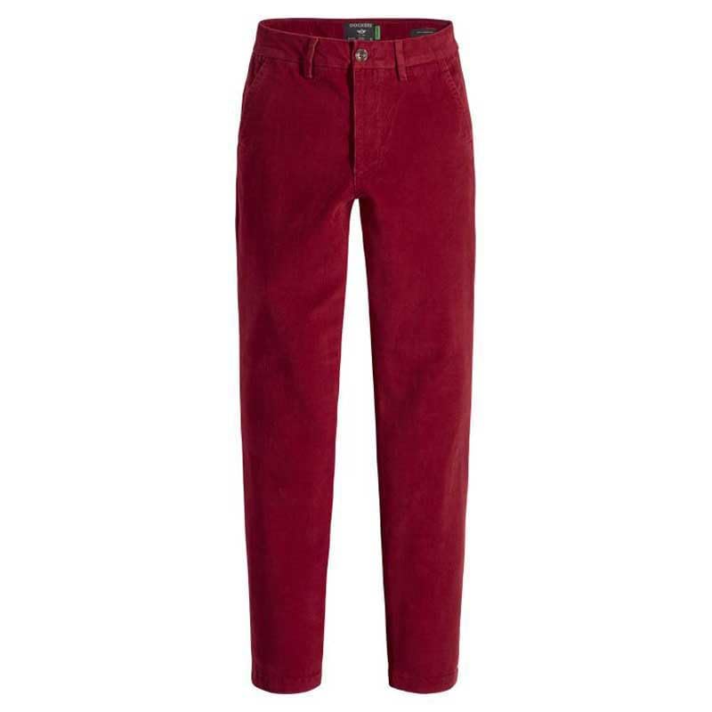 DOCKERS Women's Weekend Chino Skinny Pants, TIBETAN RED, 26W Long, 26 L - Image 3