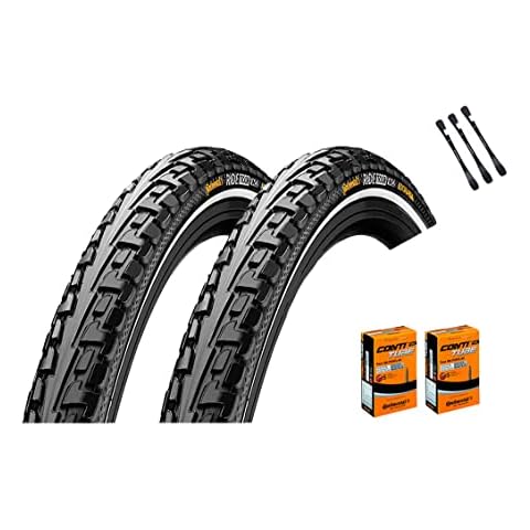 2er Set Continental Fahrradreifen Ride Tour Reflex 28 Zoll auswählbar mit Schläuchen + 3 MSZweirad Metall Reifenheber Cover