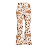 Generisch Yoga Hose mit Bund lässige Lange Enge Sporthose für bequem für Alltag Campus Outdoor Aktivitäten (Beige2, 7-8 Years)