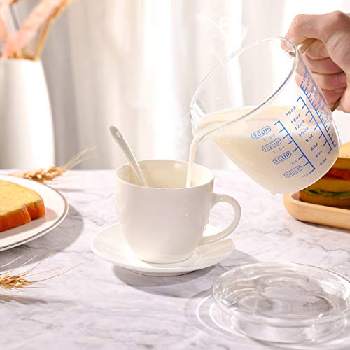 Healeved Measuring Cup 2 Cup Resistant Liquid Measuring Cups Scale Marking Cup Microwave Measuring Cup With Lid, Dishwasher, Freezer, And Preheated Oven Safe #TOP4