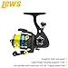 Lew's Crappie Thunder Spinning Fishing Reel, 2 Bearing System, Size 50 Reel, 5.0:1 Gear Ratio, Right or Left-Hand Retrieve, Crappie Thunder Green
